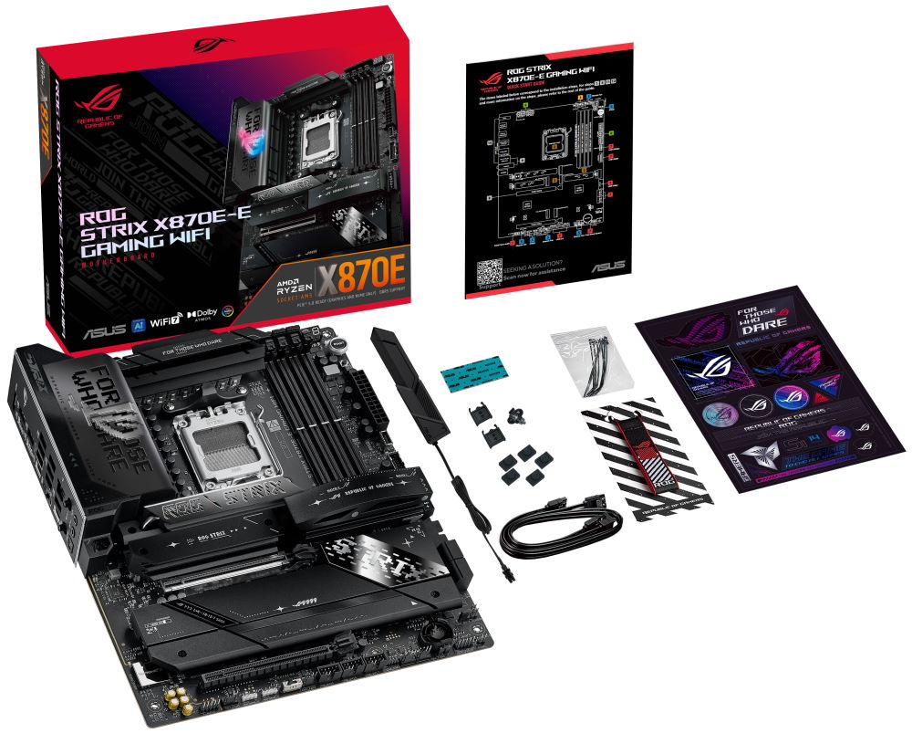ASUS ROG STRIX X870E-E GAMING WIFI / X870E / AM5 / 4x DDR5 / HDMI / M.2 / USB4 / WIFI / ATX